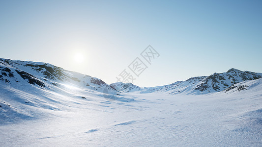 南极雪山冰冷海岸的空中景观高清图片