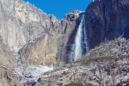 加州约塞米蒂国家公园的瀑布图片