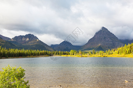 风景如画的冰川公园,蒙大,美国美丽的自然景观图片