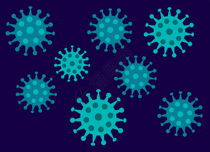 冠状病细菌细胞图解背景背景图片