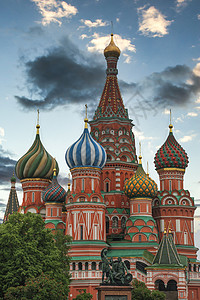 圣巴西尔大教堂莫斯科红色广场上的东正教教堂,俄罗斯建筑的著名纪念碑图片