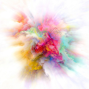 色彩情感系列色彩爆炸想象力创造力艺术等方面的安排背景图片