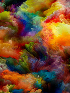 多色纹理彩色梦想系列由梯度光谱色调成,为想象力,创造力艺术绘画背景图片
