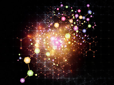 分子结构系列原子进入晶体网络的背景科学技术的学科上图片
