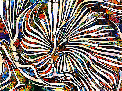破碎的颜色彩色玻璃系列的统色彩纹理碎片图案的构成与碎片化艺术诗歌的统相结合图片