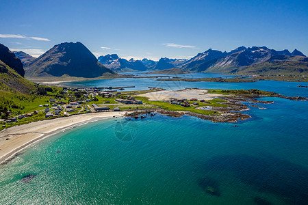 全景海滩掠夺岛挪威诺德兰县图片