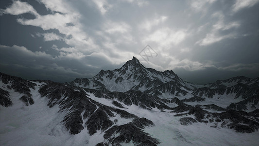 意大利白云岩山脉的高海拔山峰云高海拔山峰云背景图片