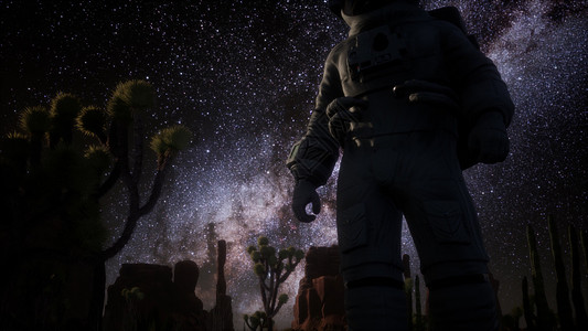 宇航员恒星银河系死亡谷的图片