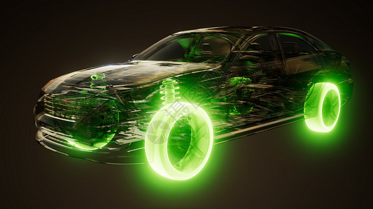 汽车车轮透明的汽车中闪闪发光汽车车轮车里发光图片