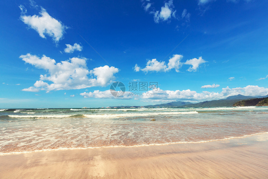 令人惊叹的海景海湾山区岛屿,巴拉望,菲律宾图片