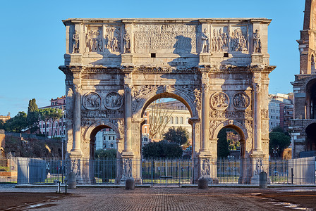 君士坦丁拱门ArcodiCostantino罗马,意大利图片