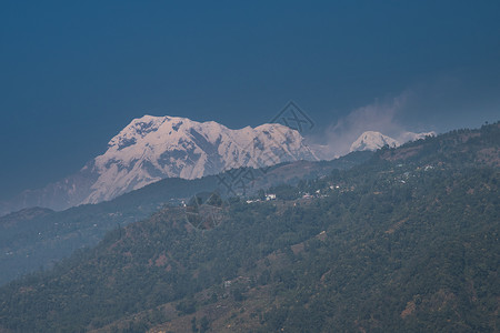 尼泊尔喜马拉雅山山的观点,尼泊尔,亚洲图片