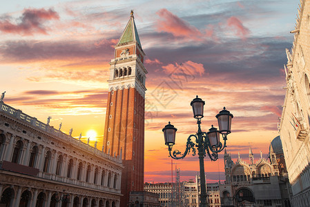 马克广场威尼斯意大利高清图片