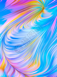 明亮波浪线的彩色纹理数字着色系列背景图片