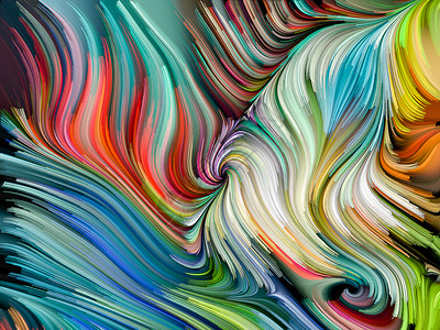 抽象艺术动态创意上的丰富色彩的抽象漩涡彩色漩涡系列图片