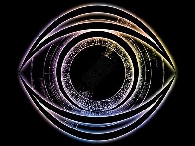 知识系列的眼睛由眼睛图标箭头成的抽象爆发科学教育现代技术的上图片