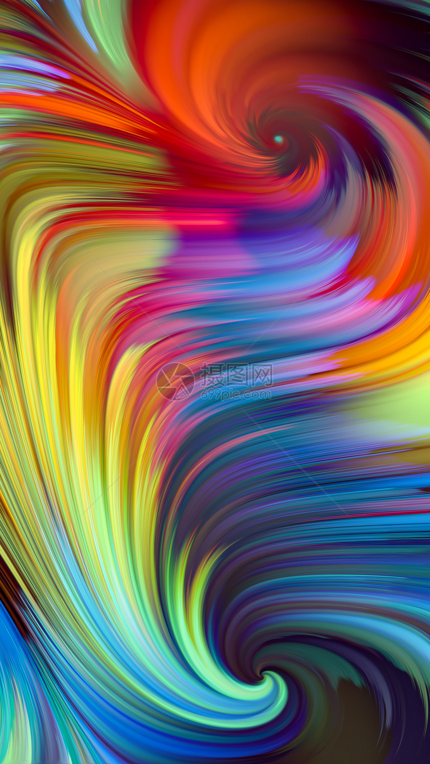 五颜六色的运动液体屏幕系列艺术技术项目的充满活力的色调梯度的成图片