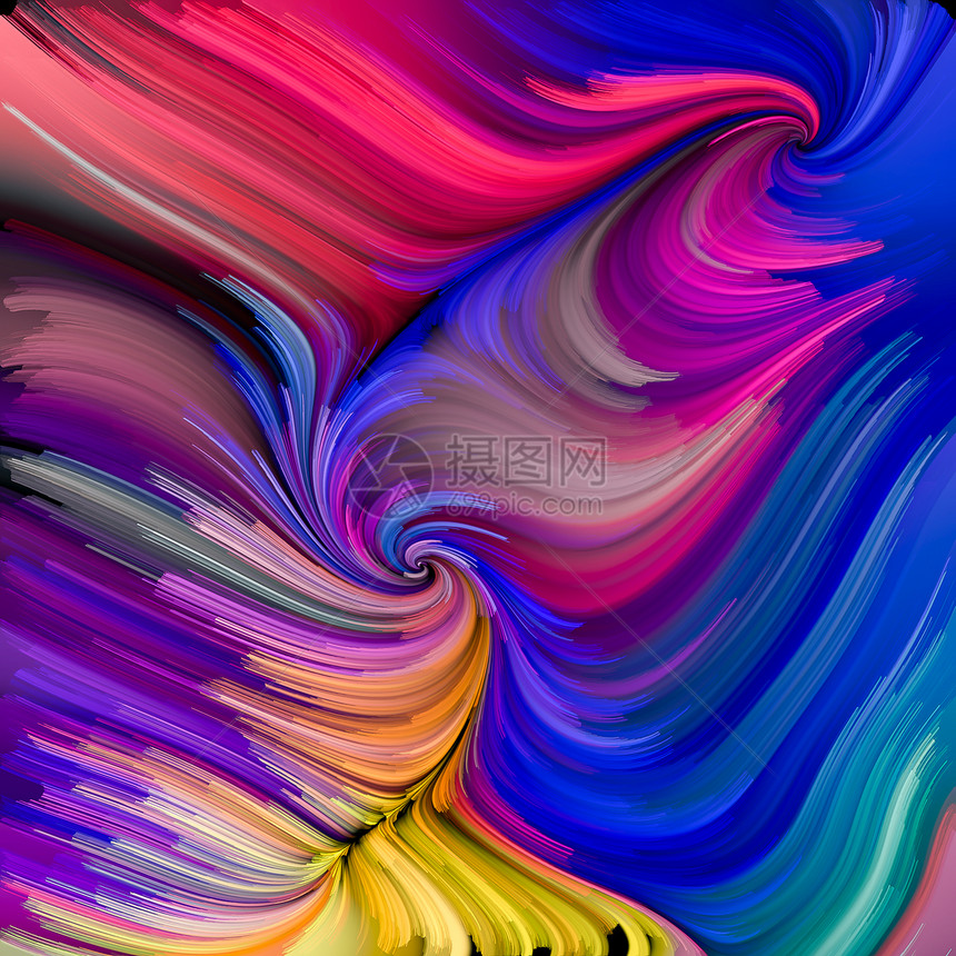 抽象艺术动态创意的多彩纹理背景彩色漩涡系列图片