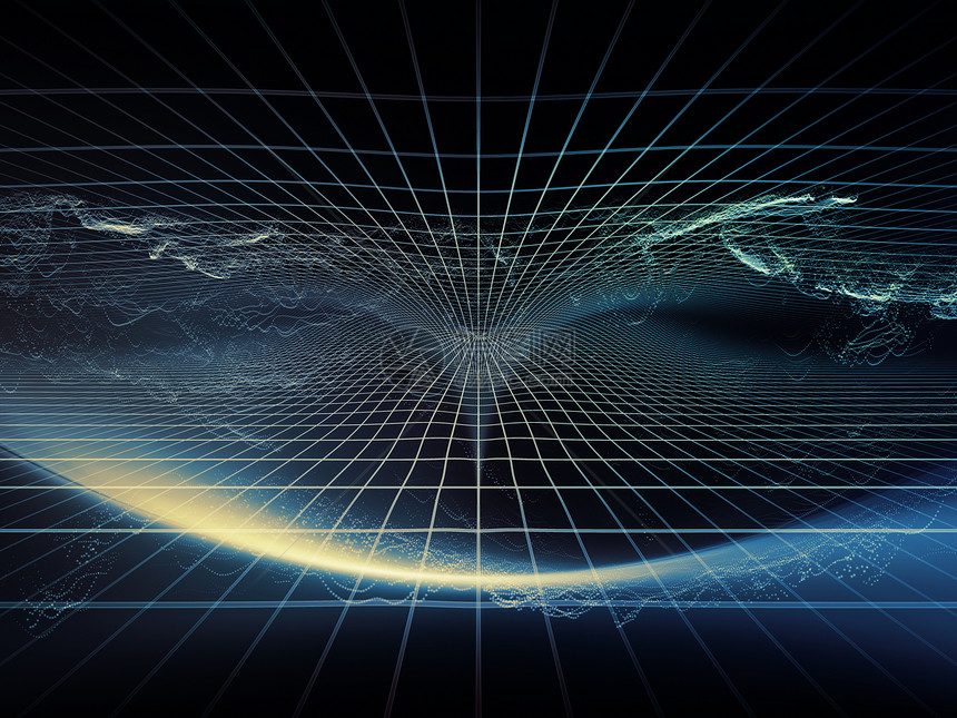 数字梦想系列关于科学教育计算机现代技术的虚拟可视化件的技术背景图片