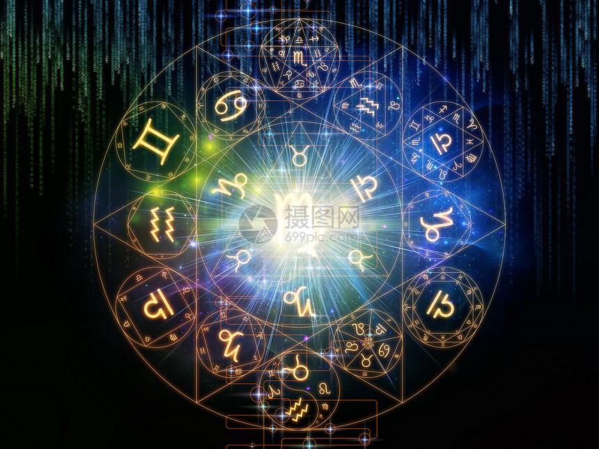 神的几何十生肖符号成的魔法神秘图片