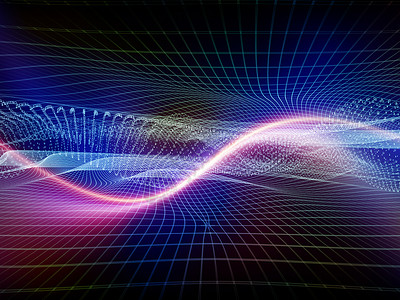 数字系列技术适用于技术科学计算机信息世界项目的数字网格灯的抽象排列图片