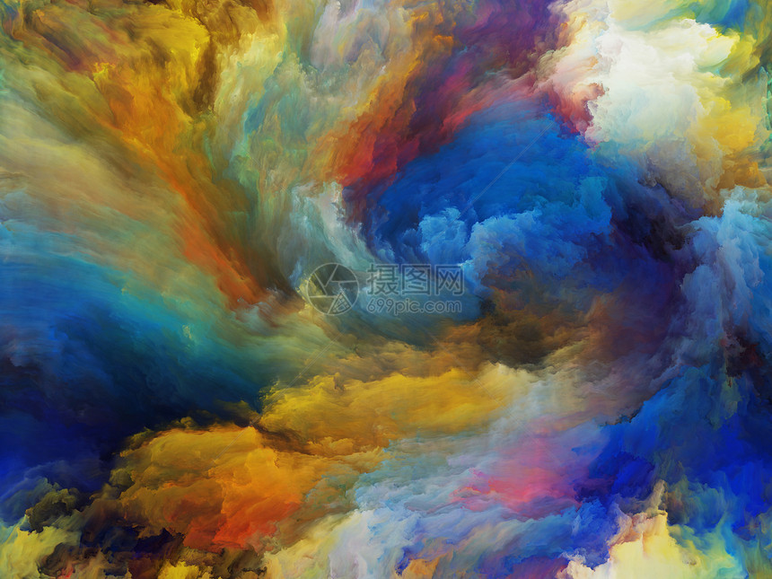 涡旋扭漩涡系列画布上的色彩运动的抽象构图,适用于与艺术创造力想象力关的项目图片