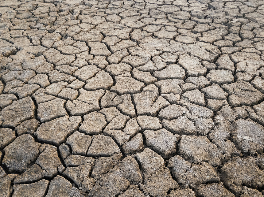 干旱季节干碎粘土地,全球变暖问题的开裂贫瘠的土壤质地背景地球上全球缺水干旱的土地,自然灾害图片