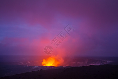 基拉韦厄火山活火山夏威夷大岛上的基拉韦亚活火山背景