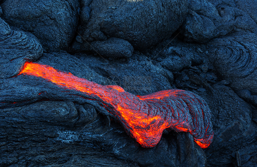 活火山夏威夷大岛上的基拉韦亚活火山图片