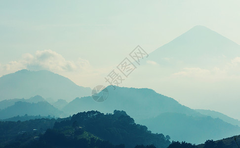 危地马拉的火山洲危地马拉美丽的火山景观图片