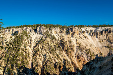 美国怀俄明州黄石公园大峡谷森林高清图片素材