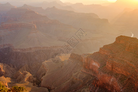 大峡谷景观日出,亚利桑那州,美国图片