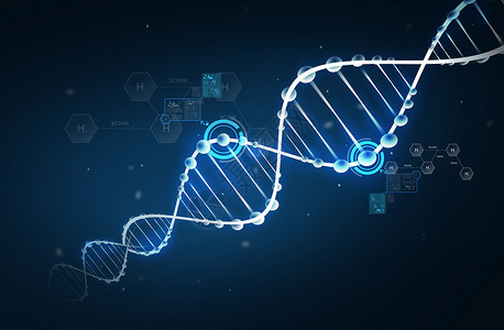 埃科学,化学,生物学,研究医学DNA分子化学结构与氢化学公式黑暗背景下氢公式的DNA分子结构设计图片