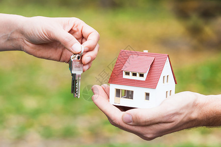 房屋模型钥匙移购买住房贷款的给你的家庭贷款图片