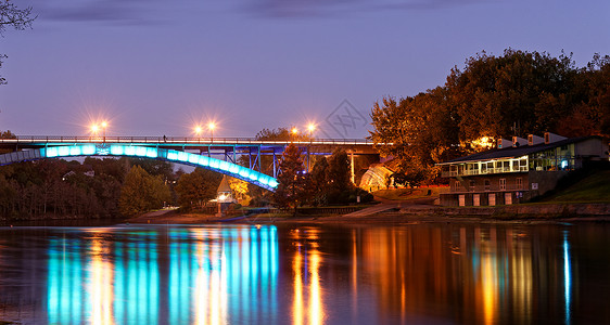 黄昏时分,新西兰汉密尔顿,安扎克桥图片