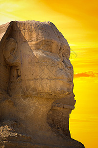 守护狮身人像守卫吉萨法老的坟墓开罗,埃及图片