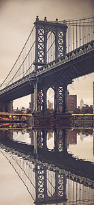 曼哈顿桥,纽约,美国图片