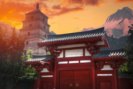 西安大雁大宝塔中国建筑的最大纪念碑西安大雁大宝塔图片