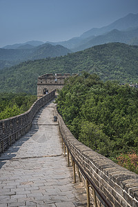 中国长城山脉的景色中国长城的景色背景图片
