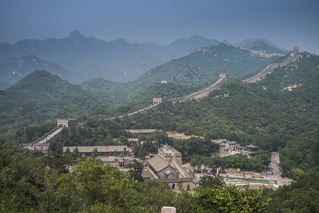 中国长城山脉的景色中国长城的景色图片