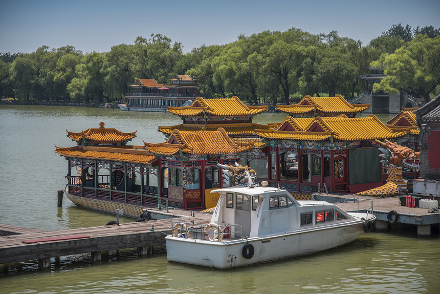 石船北京夏季皇宫石船北京图片