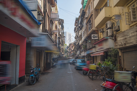 孟买,以前的孟买印度西部的个城市,位于阿拉伯海岸马哈拉施特拉邦公民中心贫民窟贫民窟背景图片