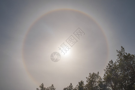 太阳周围的光环图片