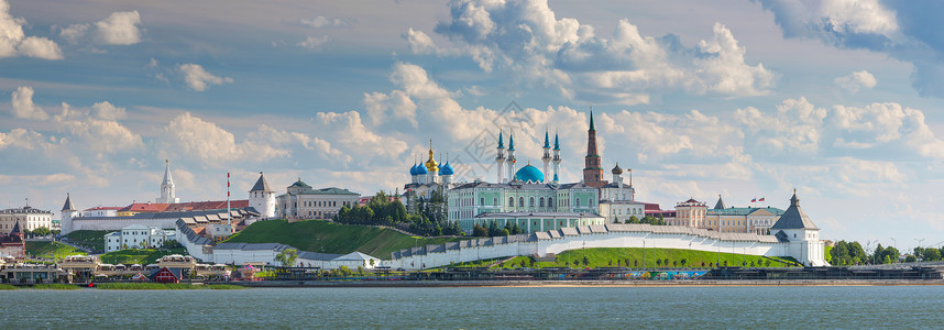 卡赞克里姆林宫卡赞卡河畔,卡赞,俄罗斯高清图片