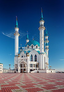俄罗斯卡赞的QolSharif清真寺图片