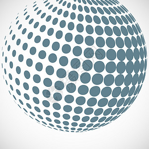 椭圆圆矢量半色调球元素矢量半色调球元素背景