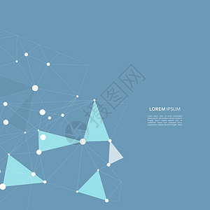 三角形板抽象连接结构矢量科学背景抽象连接结构矢量科学背景背景