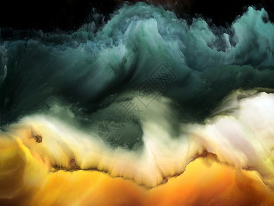 外星世界系列以科幻梦想自然力量想象为,用超现实色彩数字山水画进行抽象图片
