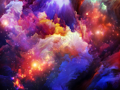 宇宙与梦境梦境系列彩色分形涂料灯的成适合艺术抽象创造力项目的背景背景