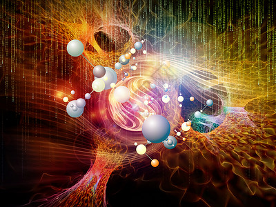 科学粒子系列科学教育技术学科的分子粒子光的成背景图片